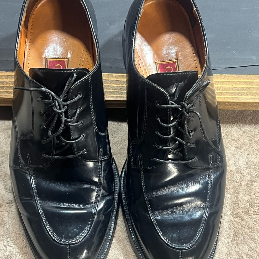 Cole Haan Black Patent Leather Oxfords